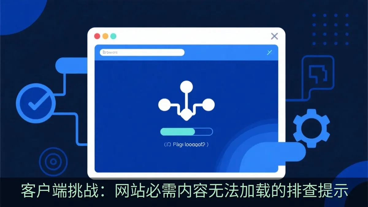 客户端挑战：网站必需内容无法加载的排查提示