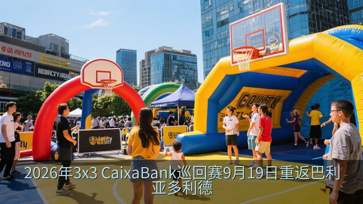 户外篮球赛事粉丝互动区域